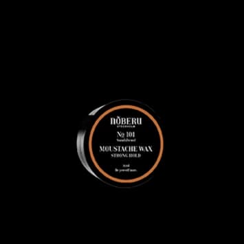 Nõberu Moustache Wax — Strong Hold Sandalwood — fås hos Isoo i Randers